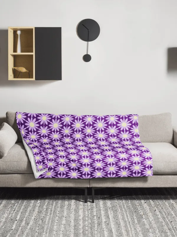 Purple Floral Dream Throw Blanket product image (1)