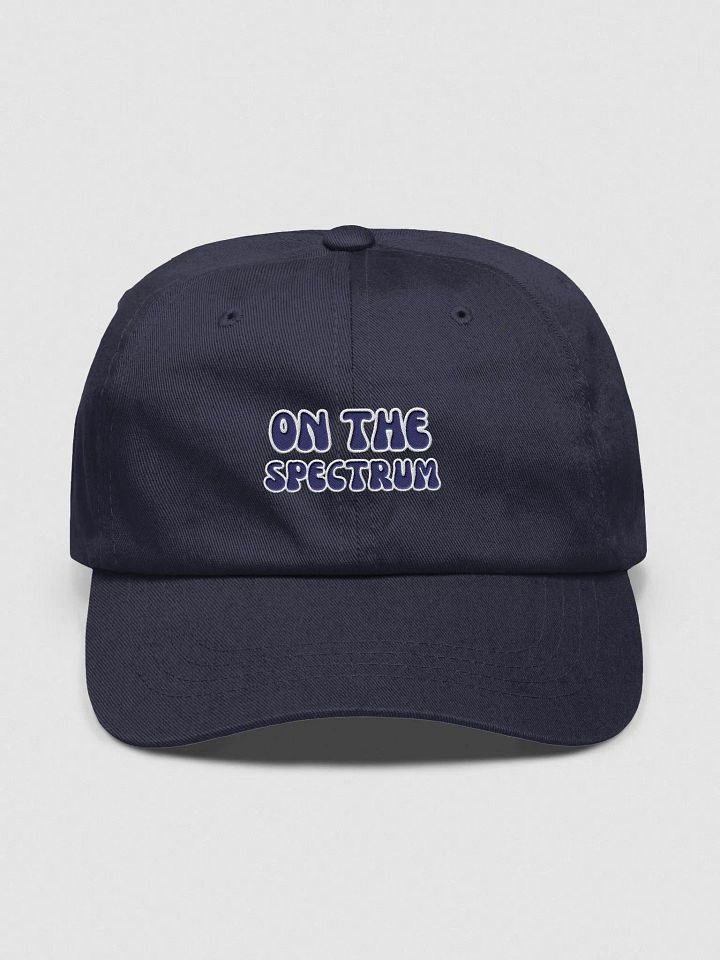ON THE SPECTRUM (navy) groovy lined design embroidered classic dad hat product image (17)