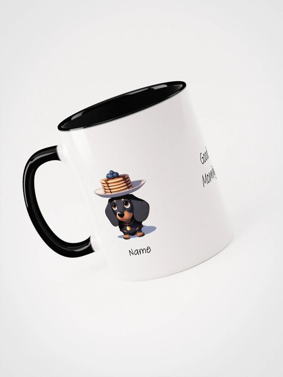 Personalized Sausage Dogs and Pancakes Coloured Mug product image (3)