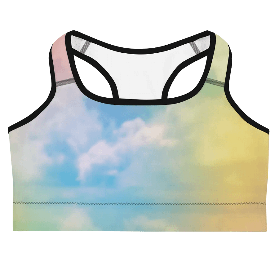 Blur cloud rainbow Design Sports Bra - V10 product image (3)