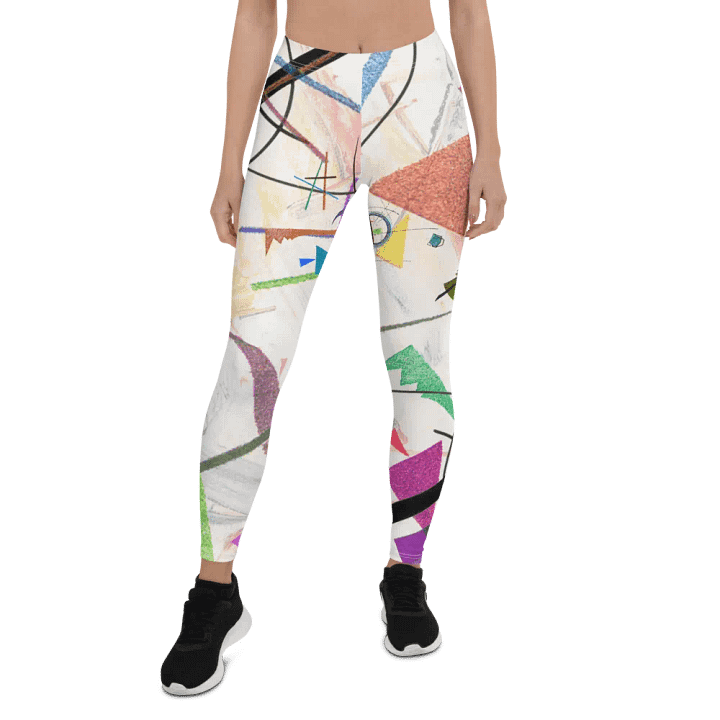 Abstract Lithographic Pattern Design leggings - V2 product image (1)