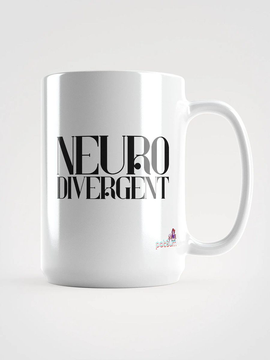 NEURODIVERGENT SKULL white glossy mug product image (5)