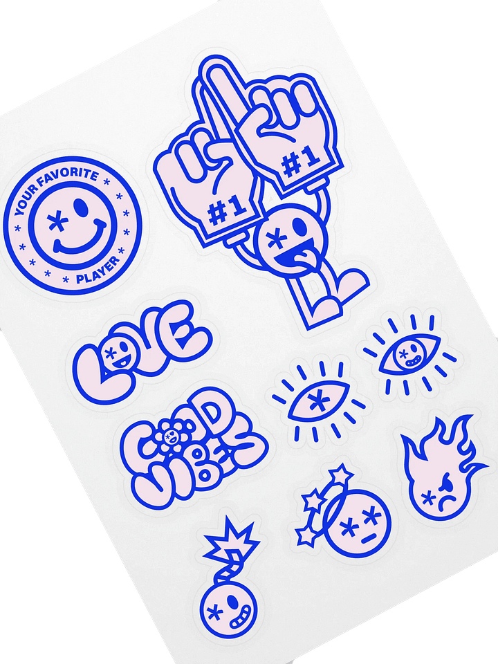 PEACE, LOVE & PAIN STICKER PACK product image (2)