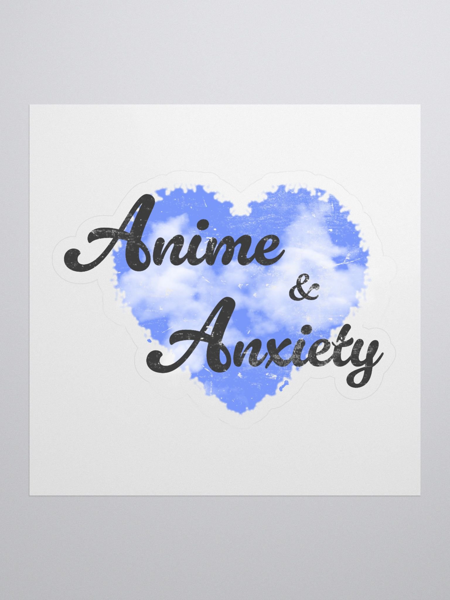 Anime & Anxiety - Kiss Cut Sticker product image (1)
