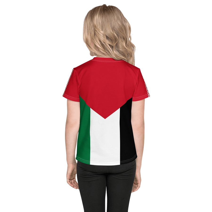 Palestine Flag Olive Vine Short Sleeve Kids T-shirt product image (4)