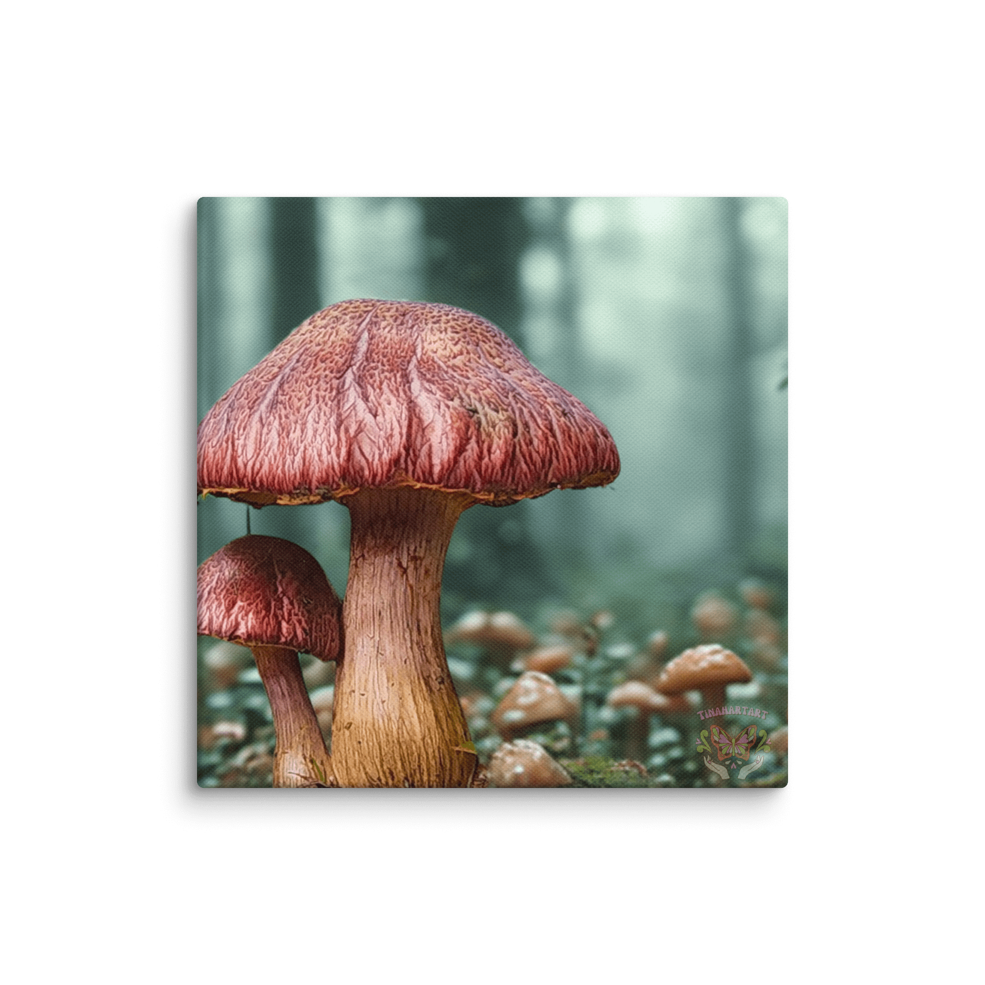 Misty Mushroom Haven Canvas Art product image (13)