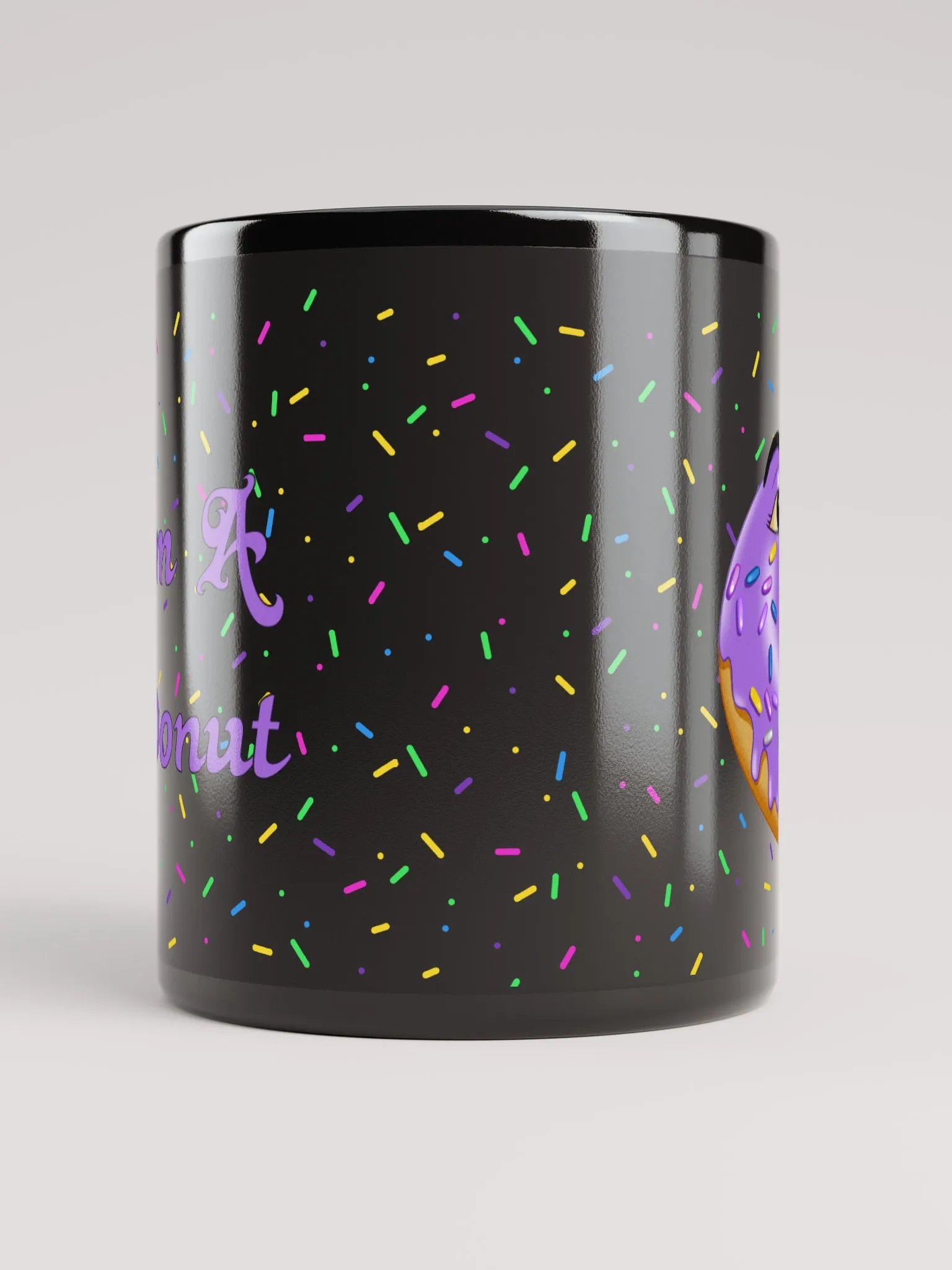 I'm A Donut Black Mug product image (9)