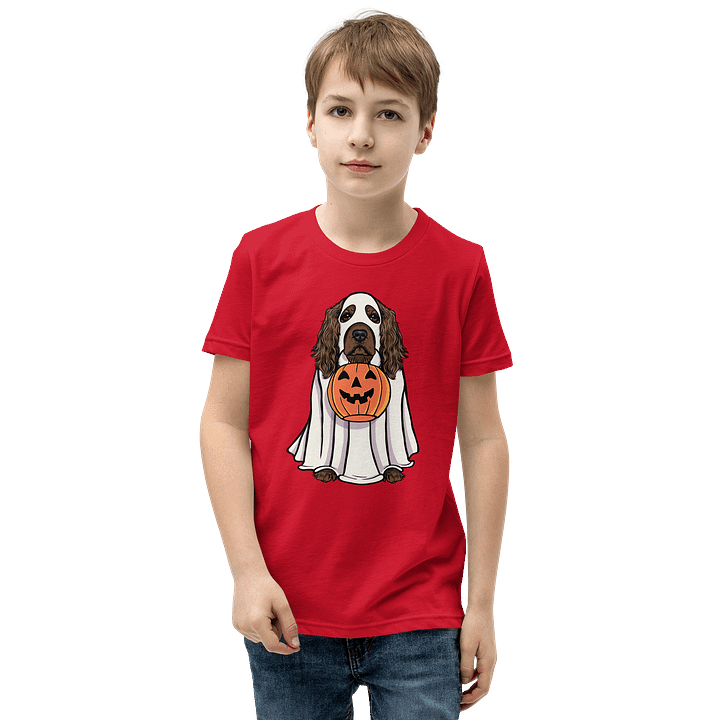 Halloween English Cocker Spaniel(Liver) Youth T-Shirt product image (25)