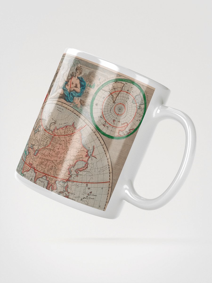 Antique World Map White Glossy Mug product image (2)