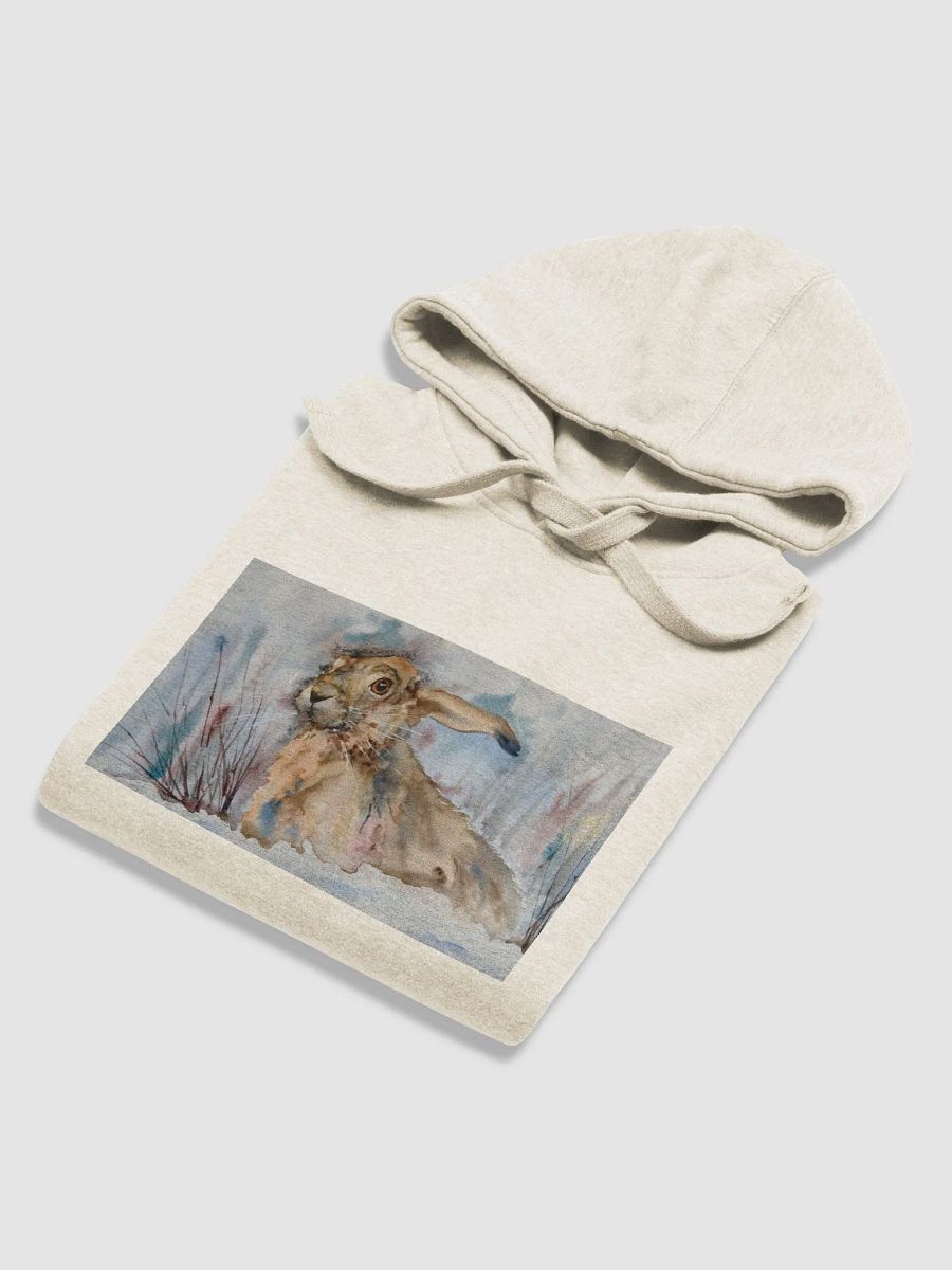 Winter Hare Watercolor Hoodie product image (6)