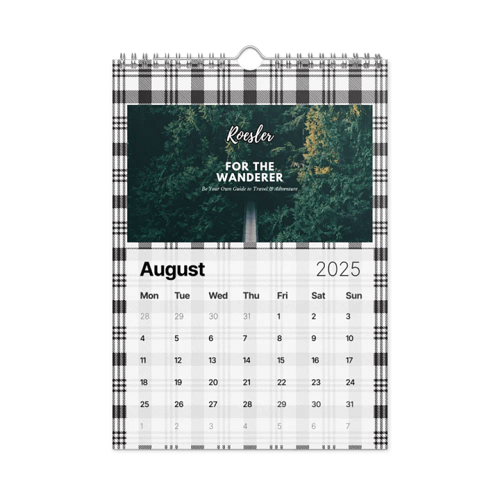 Marble Monogram Wall Calendar 2025 product image (2)