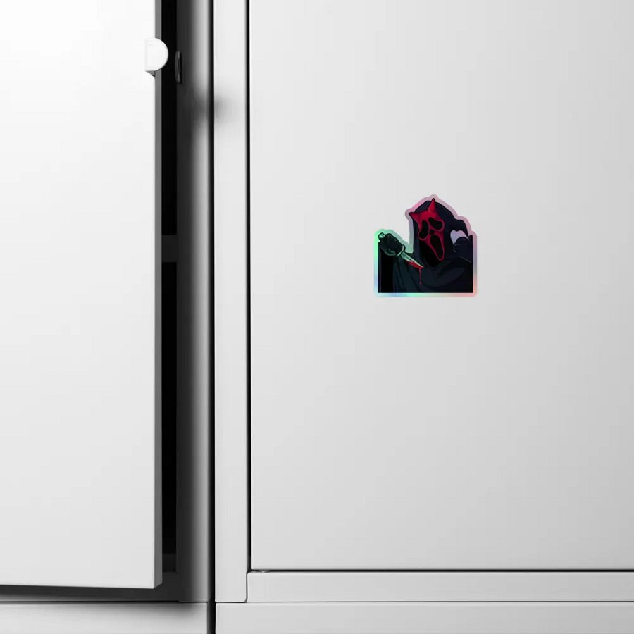 Menacing Masked Villain Holographic Sticker Sheet product image (6)