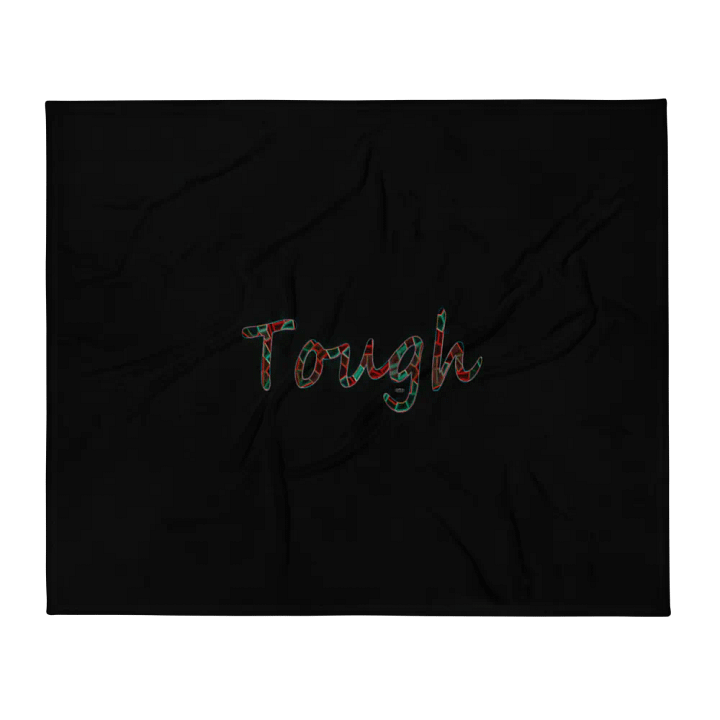 Tough - Black - Throw Blanket product image (1)