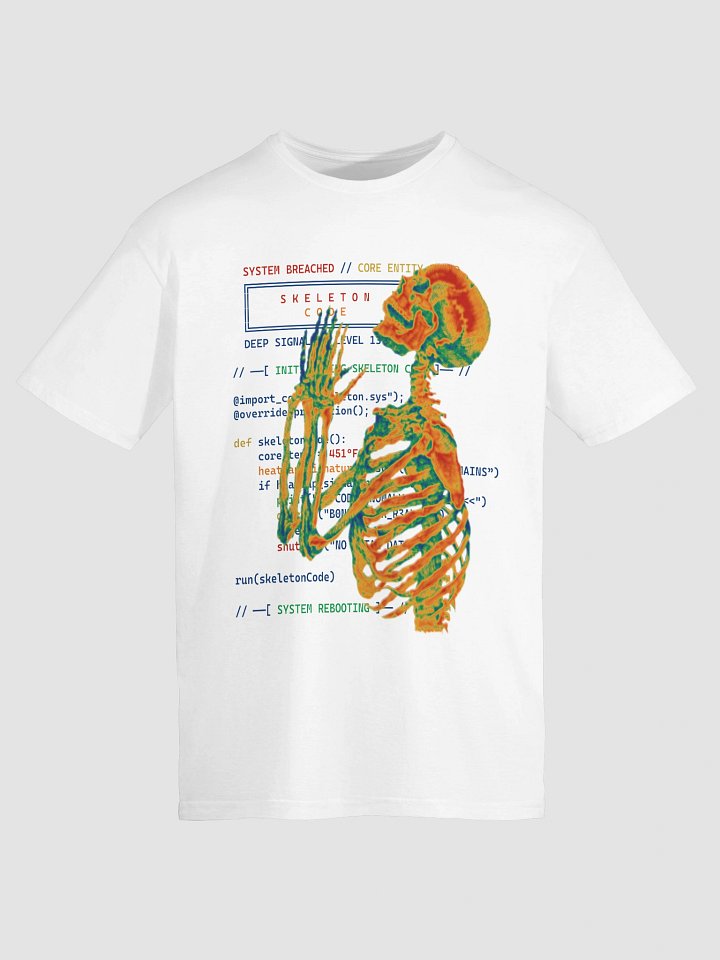 Skeleton Code // Heat Map T-Shirt product image (1)