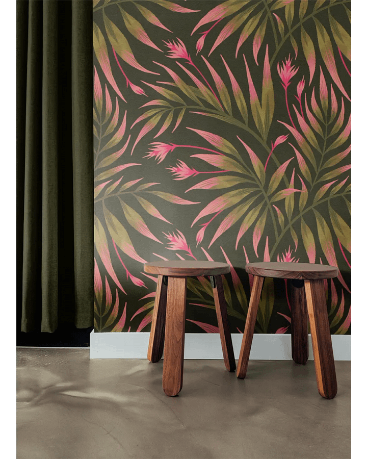 Wallpaper Mockup with Wooden Stools product image (2)