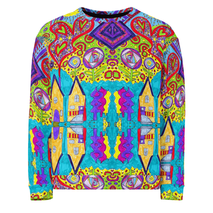 Abstract Doodle Happiness Too Unisex Sweatshirt product image (4)