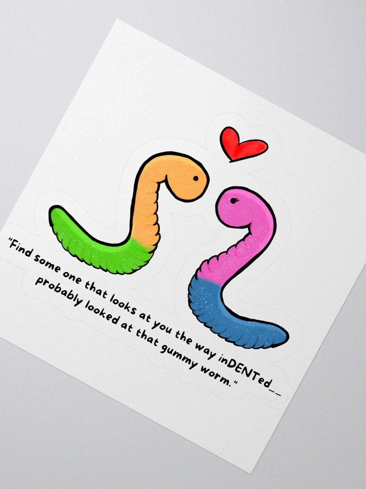 Gummy Worm Sticker product image (3)