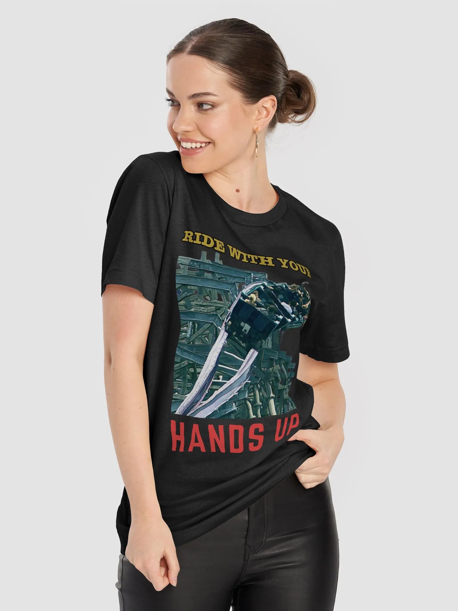 Ride With Your Hands Up Roller Coaster T-Shirt product image (4)