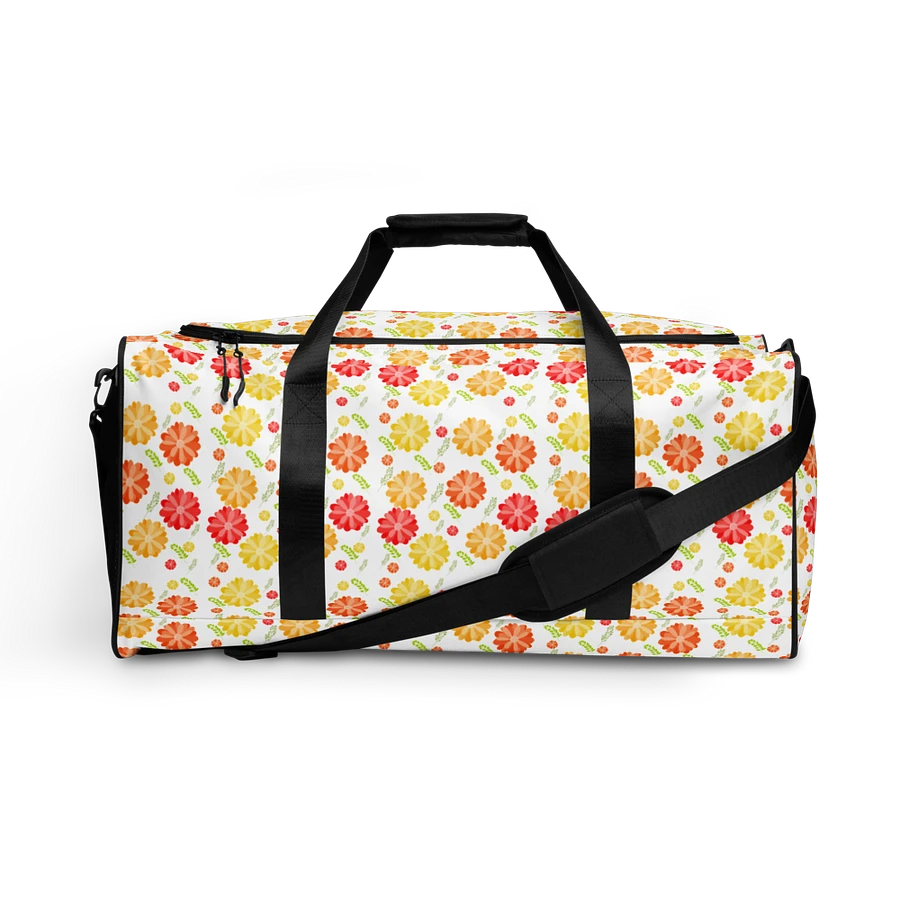 Orange Floral Large Holdall Bag product image (4)