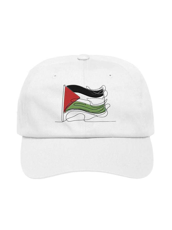 Palestine Embroidered Line Art Flag Hat product image (1)
