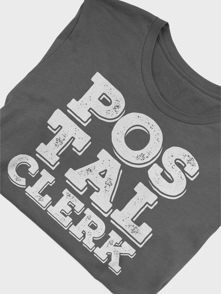 BIG LETTER POSTAL CLERK UNISEX TEE product image (35)