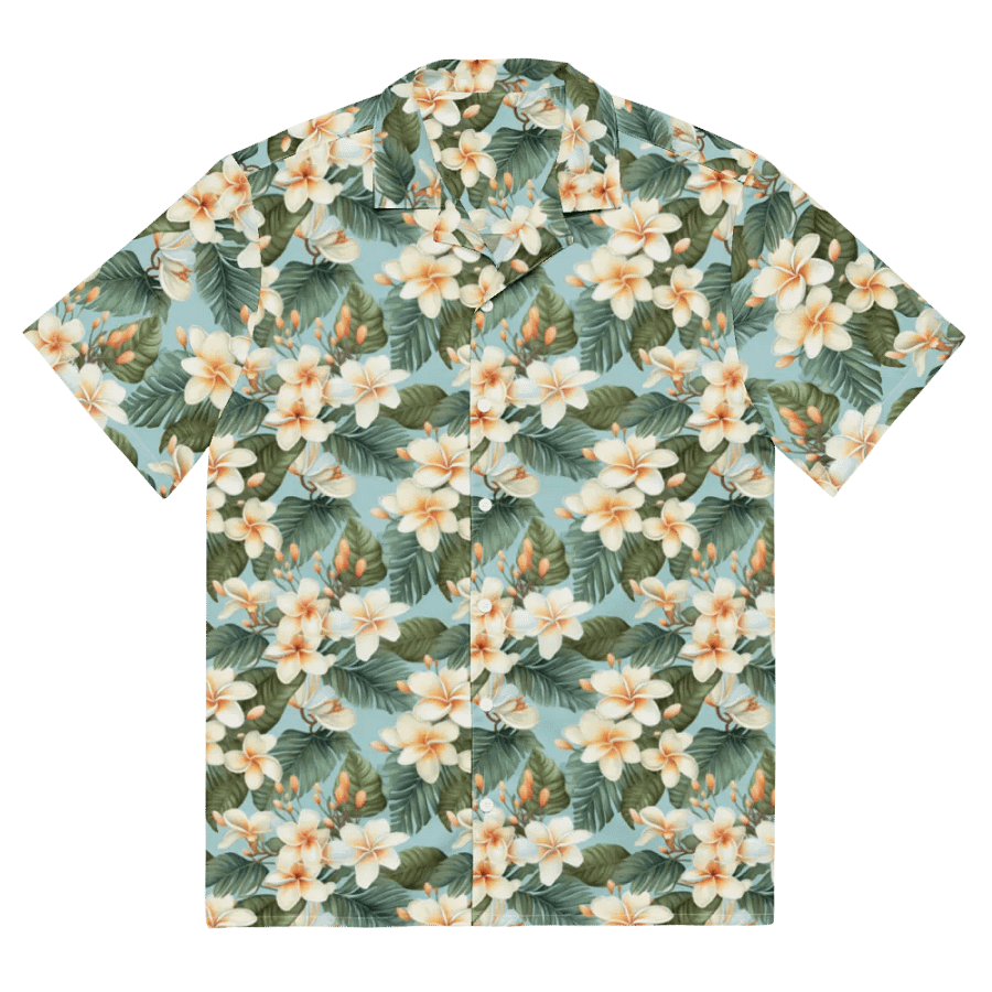 Plumeria Floral Hawaiian Shirt product image (3)