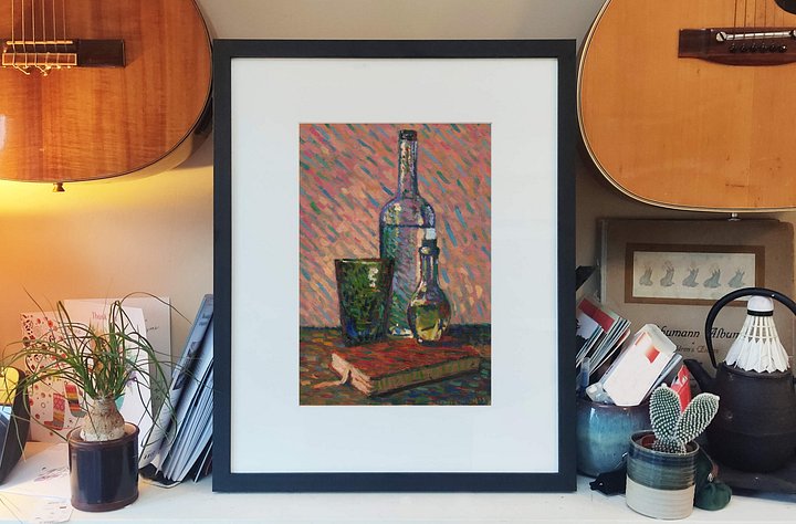 250917 Still Life with Red Book. Original Oils Study product image (2)