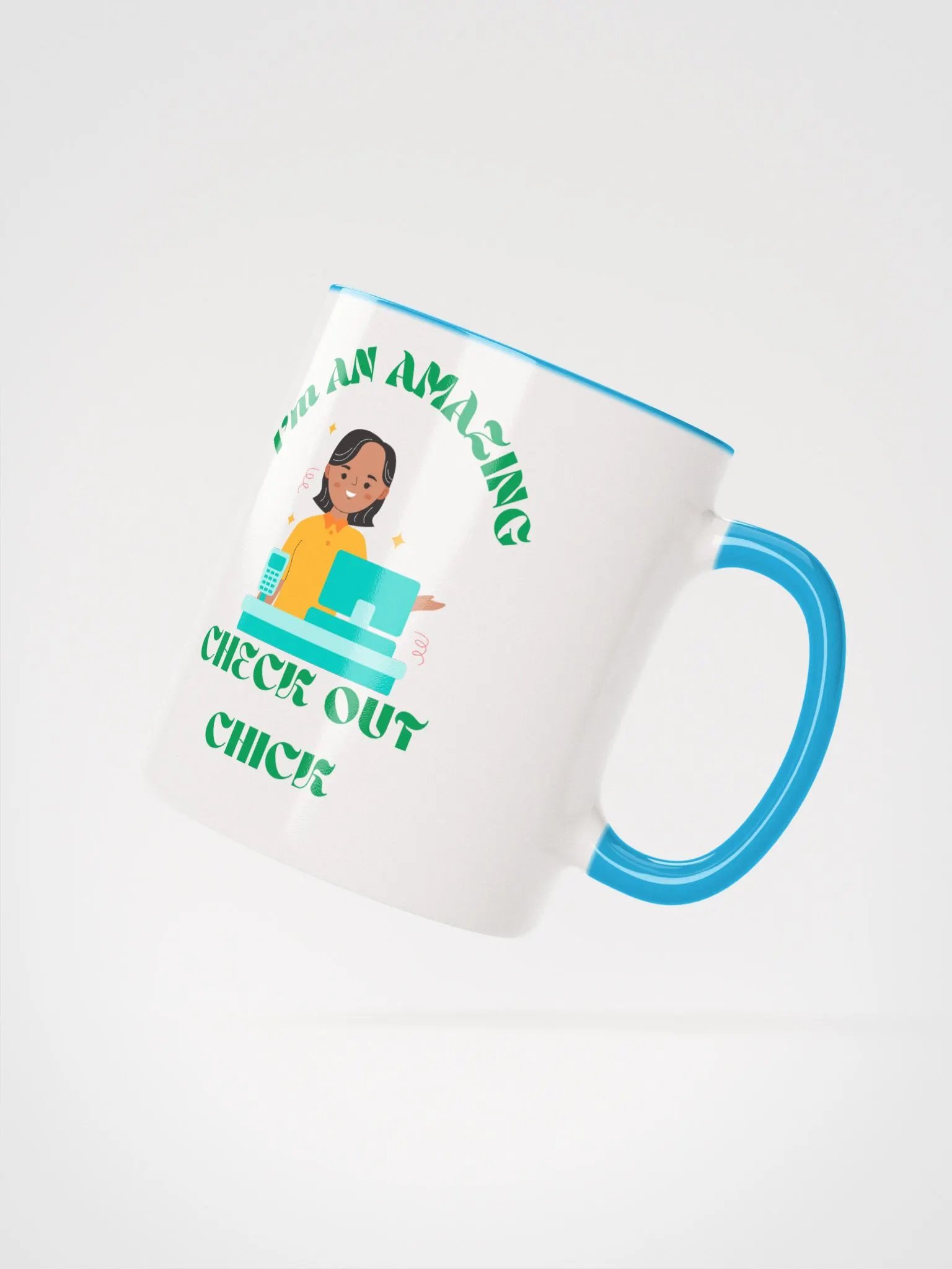 CHECK OUT CHICK Supermarket fun Ceramic Mug product image (2)