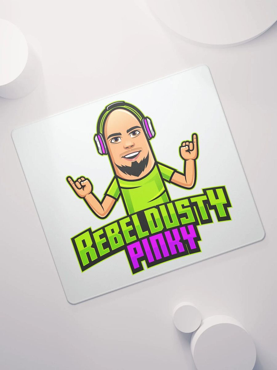 RebelDustyPinky Large Logo Mouse Pad product image (7)