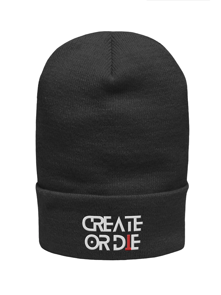 Create or Die Cuffed Beanie product image (1)