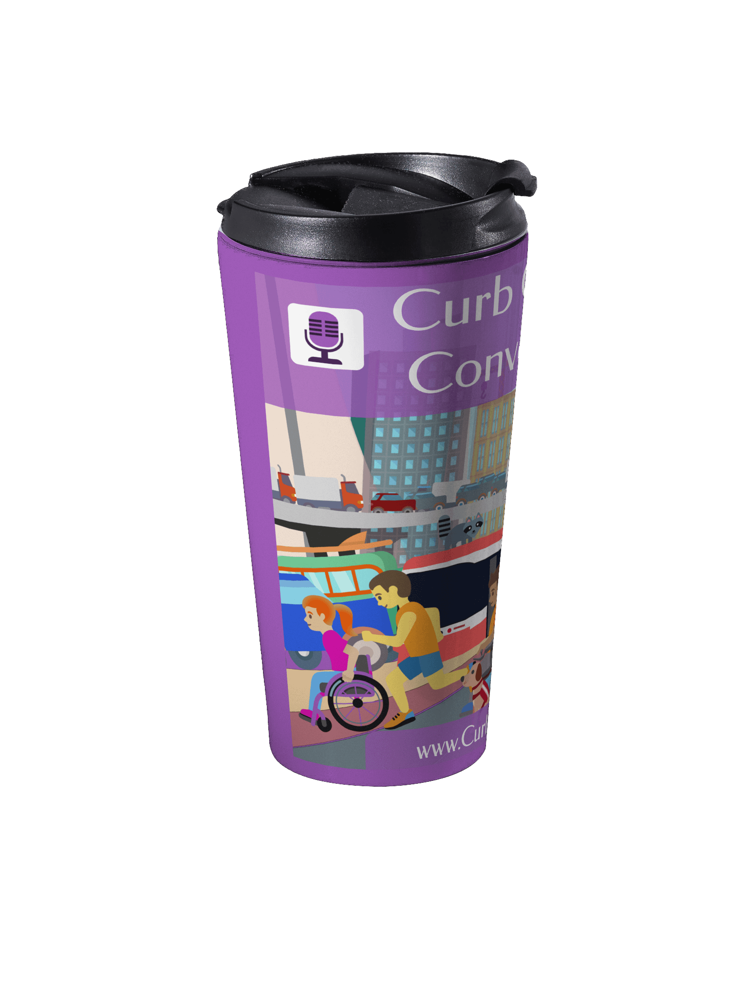 Curb Cuts and Conversations (Queen's Quay, Toronto Design): Stainless Steel Commuter Mug product image (2)