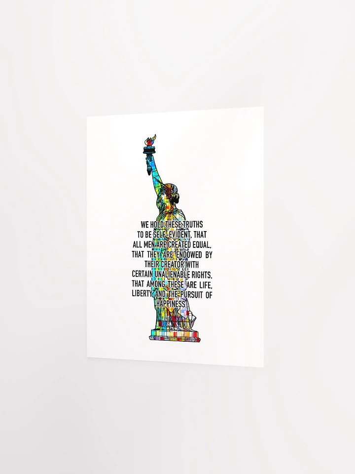 Lady Liberty + Declaration Of Independence - Multicolor - Print product image (2)