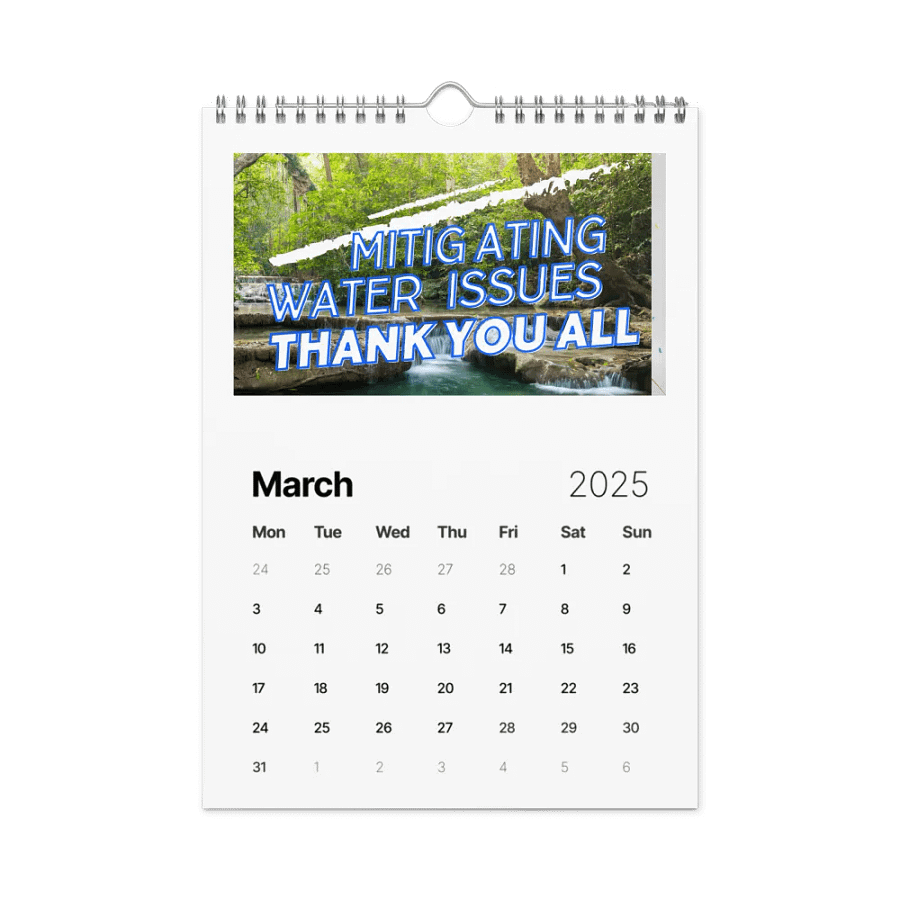 2025 Water Issues Calendar: A Year of Environmental Awareness product image (9)