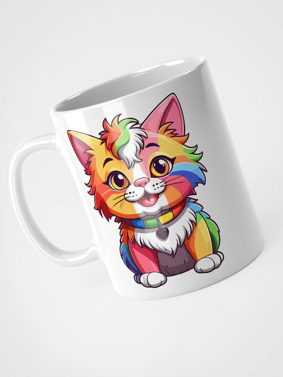 Cute Rainbow Color Cat 5 , Mug product image (6)