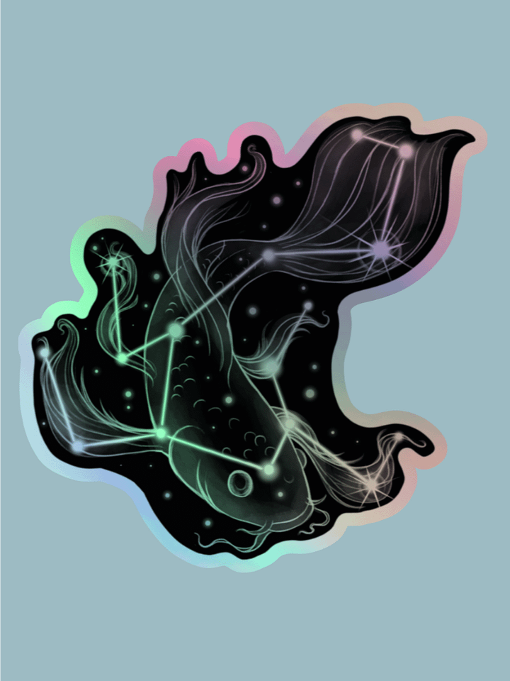 Galaxy Koi - Holographic Sticker product image (1)