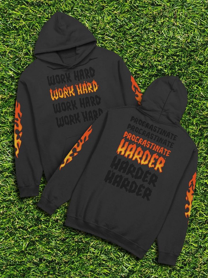 Work Hard, Procrastinate Harder - HOODIE V02 product image (1)