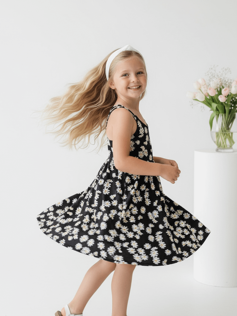 Midnight Daisy Crossback Dress product image (1)