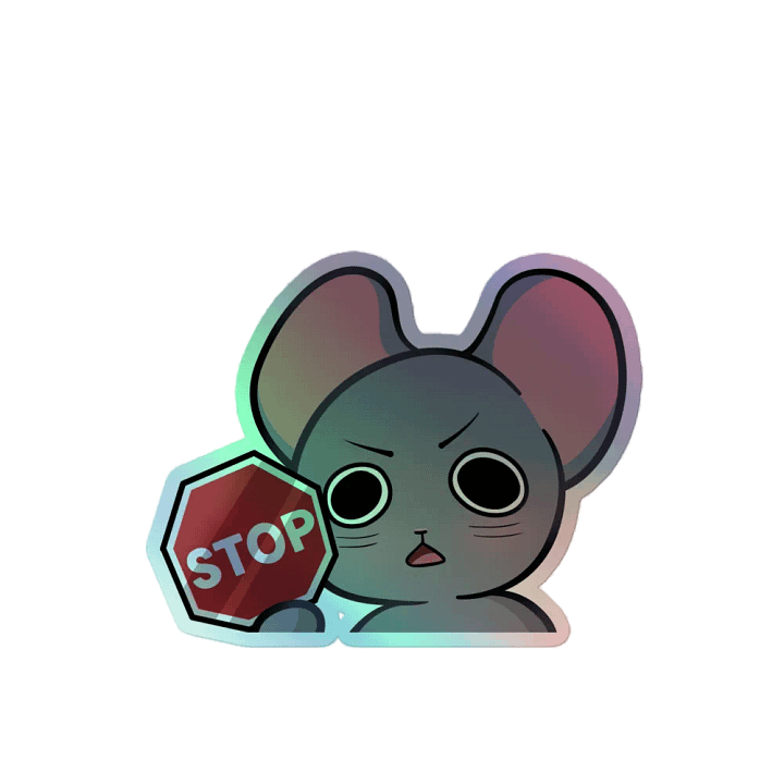 Stop! Holo Sticker product image (2)