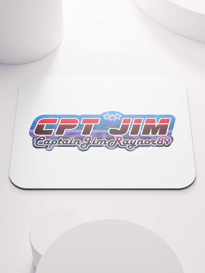 Retro Futuristic Captain Jim Mouse Pad product image (1)