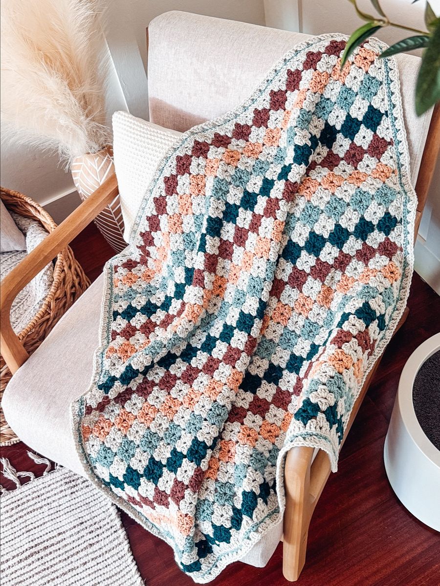 Colorful Hues Crochet Blanket Pattern product image (10)