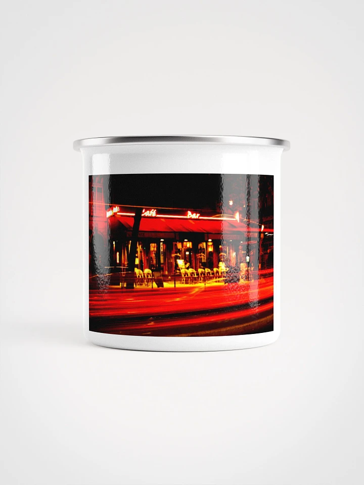 Cafe Bar at Night Enamel Mug product image (1)