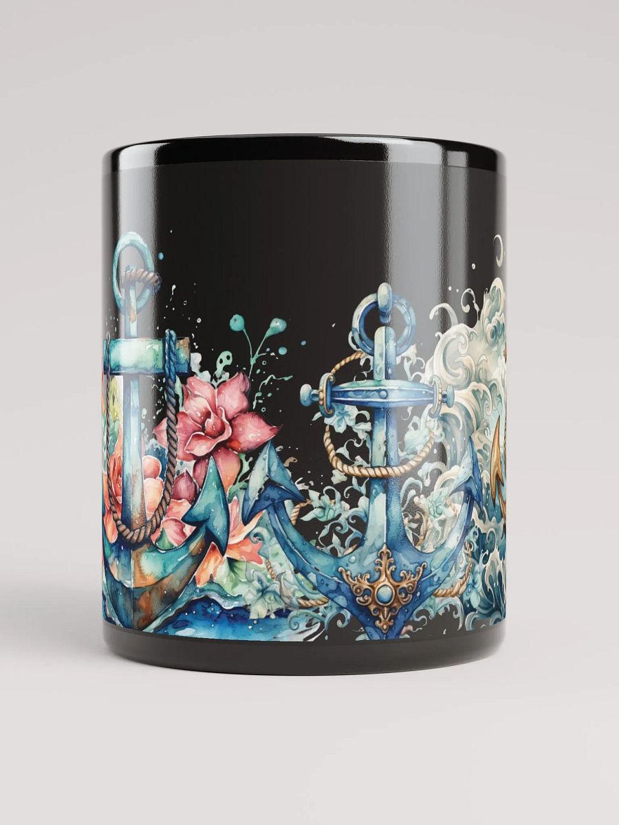 Anchored Artistry Black Mug product image (5)