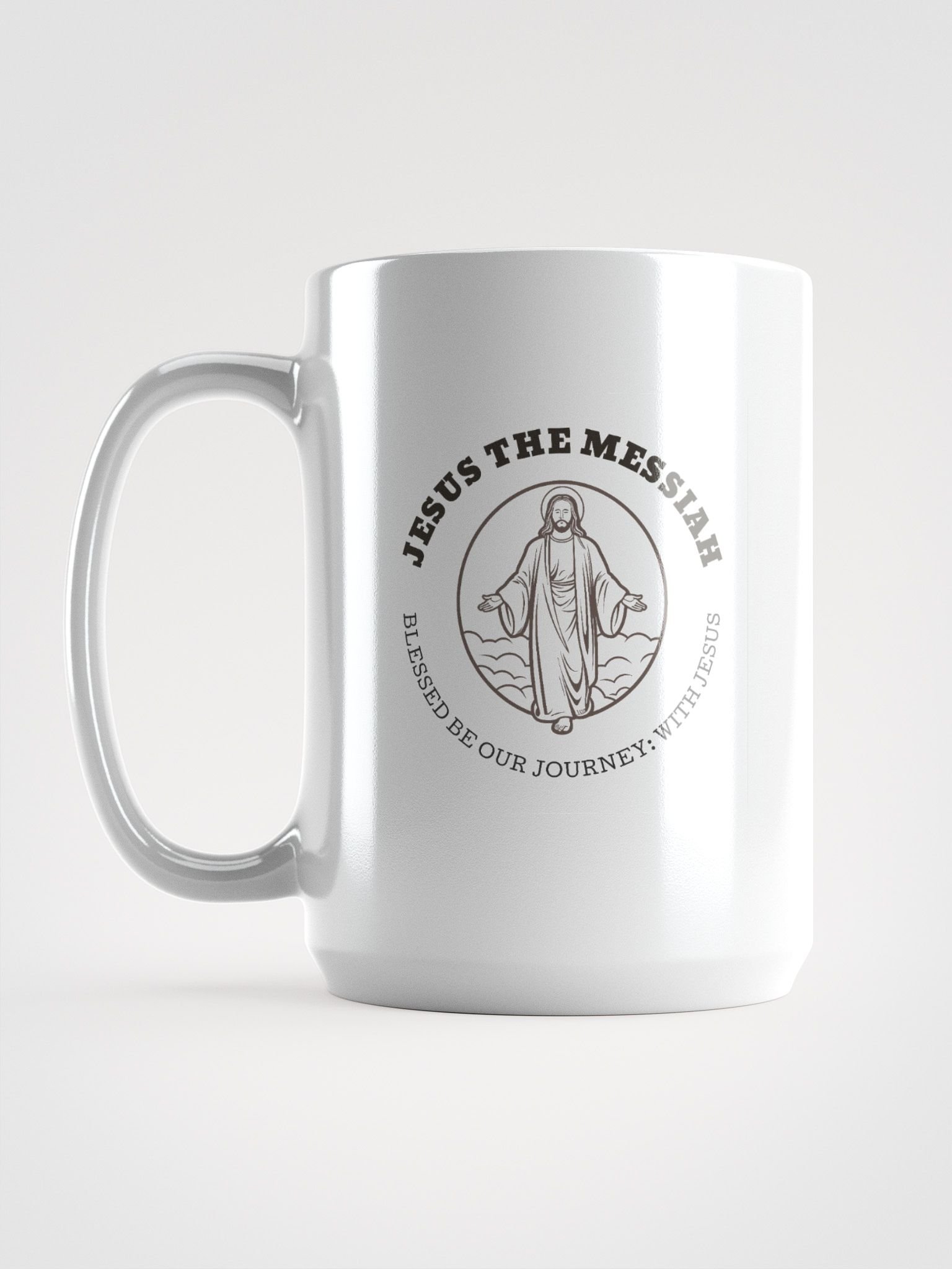Jesus The Messiah Ceramic Mug – “Blessed Journey” Morning Edition product image (1)