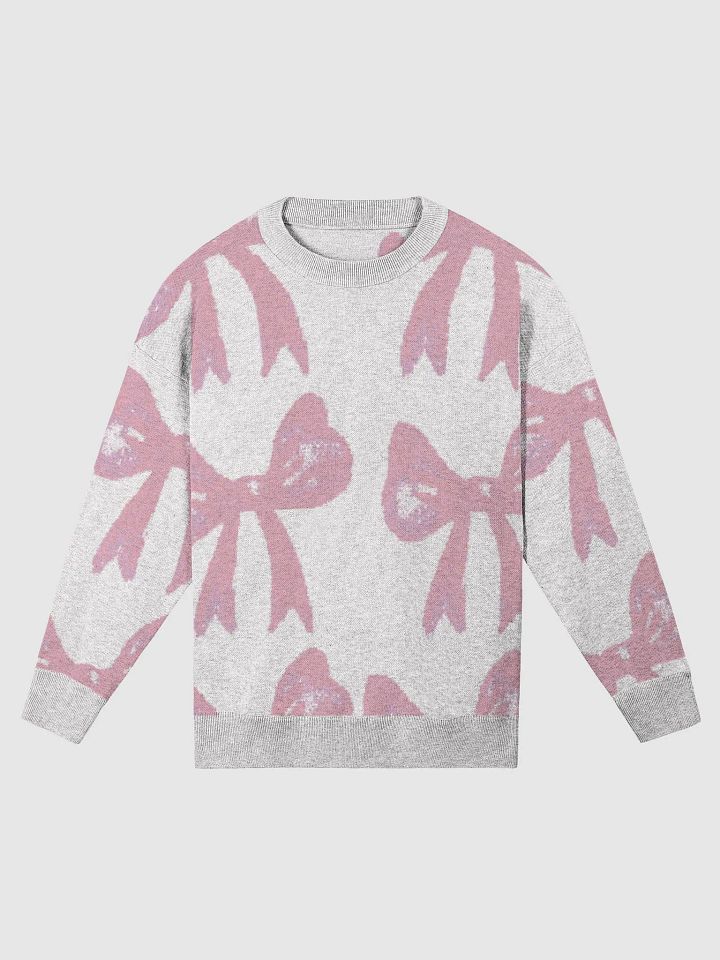 Pink Bow Knit Sweater product image (4)