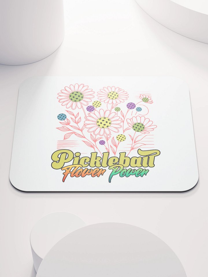 Pickleball Flower Power Mouse Pad product image (2)