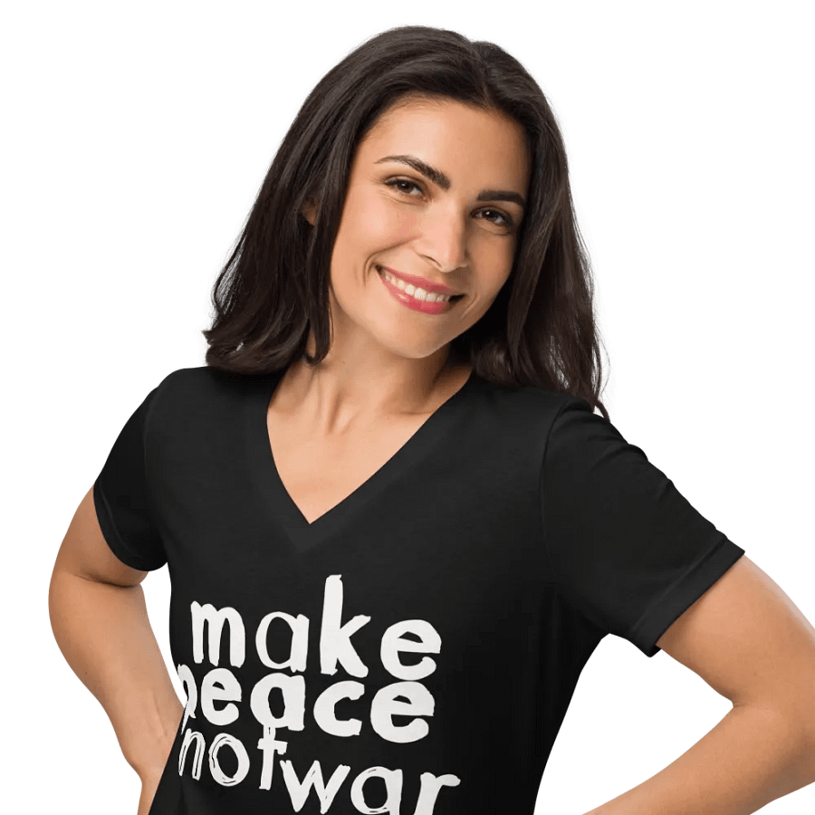 Peace Not War Relaxed V-Neck Tee product image (10)