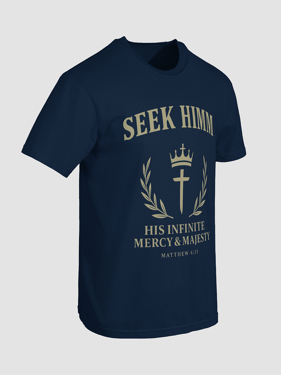 Seek Himm™ [Navy Blue] Heavy Tee — (His Infinite Mercy & Majesty) product image (5)