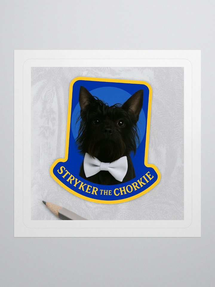 Stryker the Chorkie™ Royal Crest Sticker product image (1)