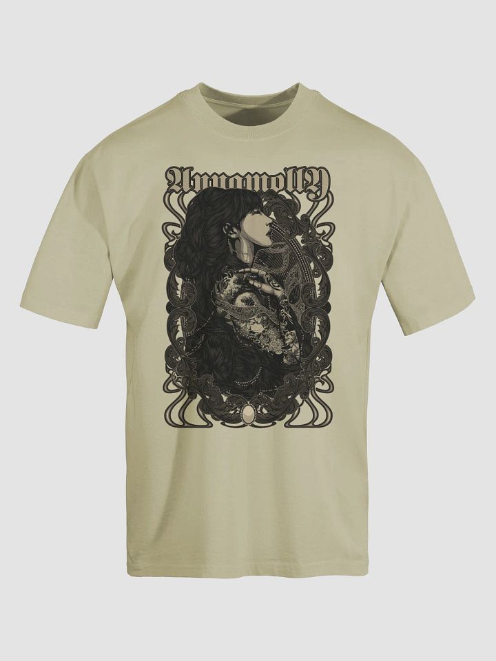 Annamolly Art Nouveau Tattoo T-Shirt – Intricate Gothic Floral Design product image (1)