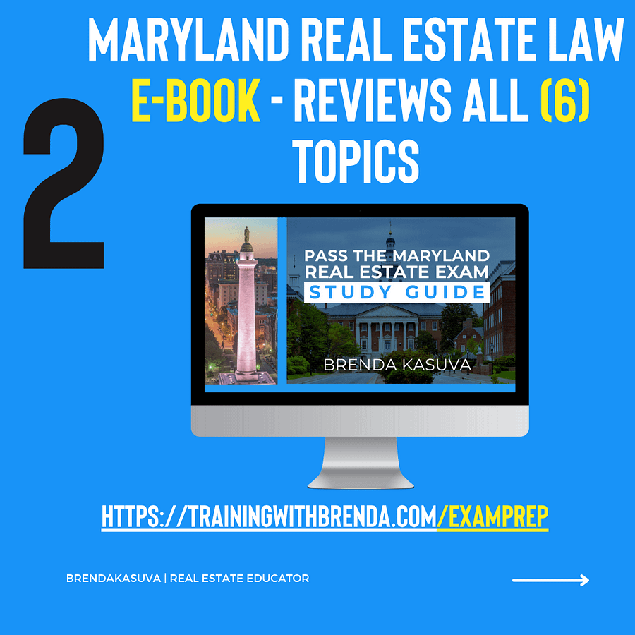Pass the Maryland Real Estate Exam - Study Guide product image (4)